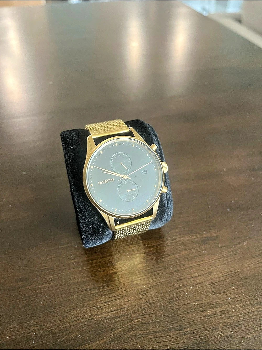 MVMT Blacktop II Stinger Gold-Tone Mesh Watch
